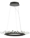 Jonathan Y Designs Elsa 24in Adjustable Integrated Led Modern Crystal Pendant