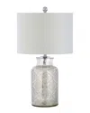 Jonathan Y Designs Emilia 24.5in Trellis Pattern Glass Led Table Lamp
