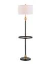 Jonathan Y Designs Evans 61in Metal End Table Floor Lamp