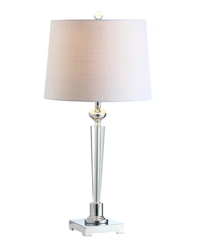 Jonathan Y Designs Foster 28.25in Crystal Led Table Lamp In Transparent