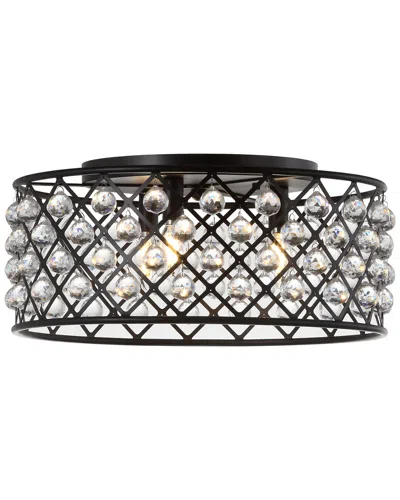 Jonathan Y Designs Gabrielle 19in Led Flush Mount Ceiling Light