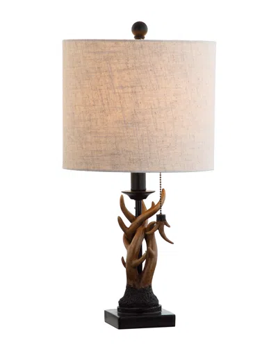 Jonathan Y Designs Gaston 20.5in Resin Mini Table Lamp In Brown
