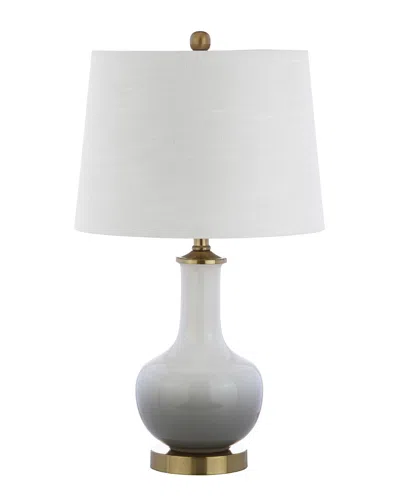 JONATHAN Y JONATHAN Y DESIGNS GRADIENT 25IN CERAMIC & BRASS LED TABLE LAMP
