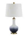 Jonathan Y Designs Gradient 25in Ceramic & Brass Table Lamp In Black