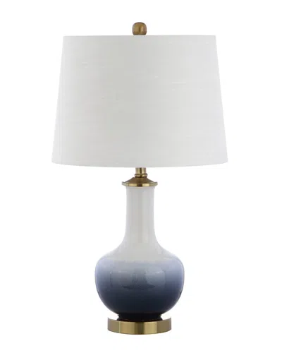 Jonathan Y Designs Gradient 25in Ceramic & Brass Table Lamp