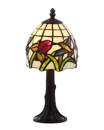 JONATHAN Y JONATHAN Y DESIGNS HUMMINGBIRD TIFFANY-STYLE 12IN LED TABLE LAMP