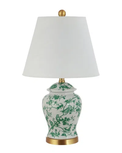 Jonathan Y Designs Jonathan Y Penelope 22in Chinoiserie Classic Led Table Lamp In Green
