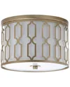 Jonathan Y Designs Link 3-light 16.75in Metal Flush Mount