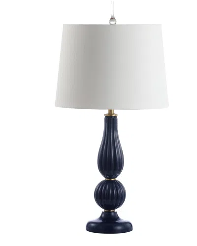 Jonathan Y Designs Maddie 28in Led Table Lamp In Navy