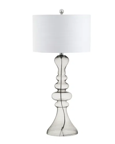 Jonathan Y Designs Madeline 35in Curved Glass Table Lamp In Multi