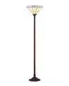 Jonathan Y Designs Moore Tiffany-style 68.57in Torchiere Floor Lamp