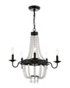 Jonathan Y Designs Nova 5-light 21.5in Acrylic Beaded Chandelier