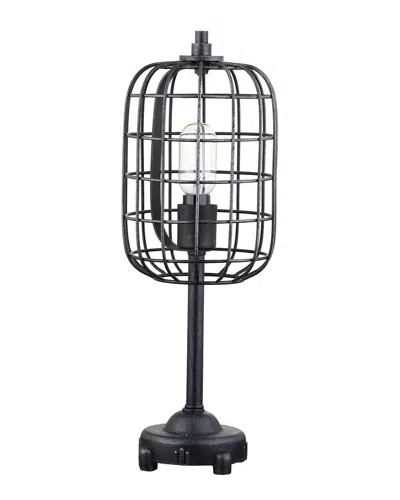 Jonathan Y Designs Odette 20in Industrial Metal Table Lamp In Black