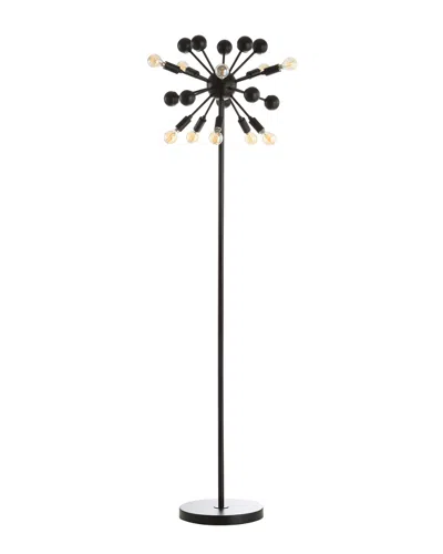 Jonathan Y Designs Orbit 10-light 63in Modern Sputnik Led Floor Lamp In Black