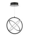Jonathan Y Orbit Adjustable Integrated Led Metal Pendant