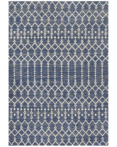 Jonathan Y Designs Ourika Moroccan Indoor/outdoor Rug In Navy