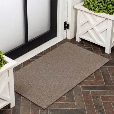 Jonathan Y Designs Peater Classic Casual Commercial Natural Coir Indoor/outdoor Mat In Brown