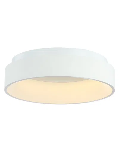Jonathan Y Designs Ring 17.7in Integrated Led Flush Mount Ceiling In White