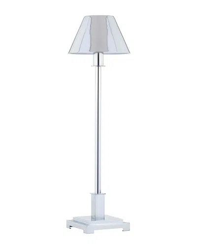 Jonathan Y Designs Roxy 26in Metal Shade Led Table Lamp In Silver