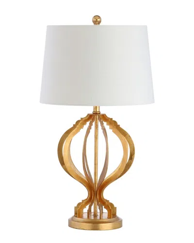 Jonathan Y Designs Sebastian 28.5in Metal Trellis Led Table Lamp