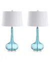 Jonathan Y Colette Set Of Two 20in Mini Glass Table Lamps