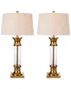 Jonathan Y Designs Set Of 2 Hunter 32in Metal & Glass Table Lamps