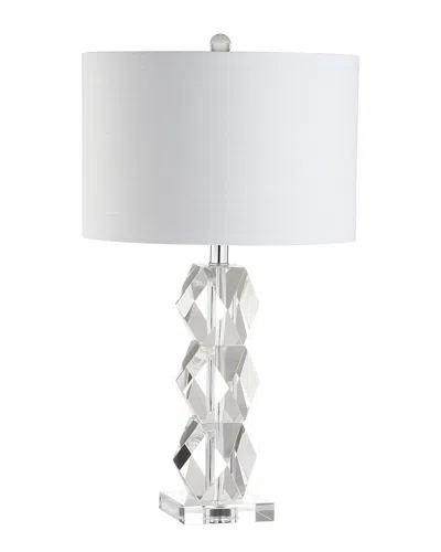 Jonathan Y Designs Sofia 26in Crystal Table Lamp In Silver