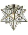 Jonathan Y Stella Moravian Star Led Flush Mount In Metallic