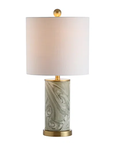 Jonathan Y Designs Swirl 20.5in Ceramic Led Table Lamp