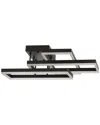 Jonathan Y Turing Geometric Integrated Led Metal Flush Mount