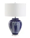 Jonathan Y Designs Wayland 26in Ceramic Table Lamp In Blue