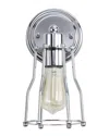 Jonathan Y Designs1-light Evelyn Chrome Vanity Light In Silver