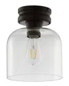 Jonathan Y Domenic 7.75in Metal Glass Led Flush Mount