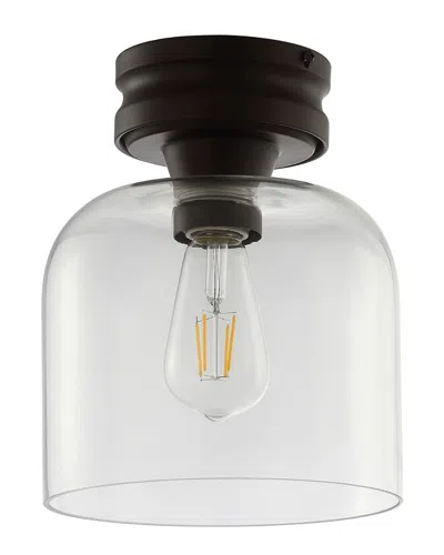 Jonathan Y Domenic 7.75in Metal Glass Led Flush Mount