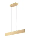 Jonathan Y Draper Led Pendant In Brown