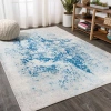 Jonathan Y Dune Modern Abstract Area Rug In Cream/blue