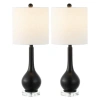 Jonathan Y Dylan 25" Metal/crystal Teardrop Led Table Lamp In Oil Rubbed Bronze