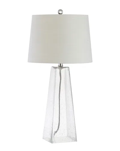 Jonathan Y Dylan 28.5in Glass Led Table Lamp In White