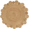 Jonathan Y Eden Round Natural Jute Hippie Circle Natural Round Area Rug In Natural