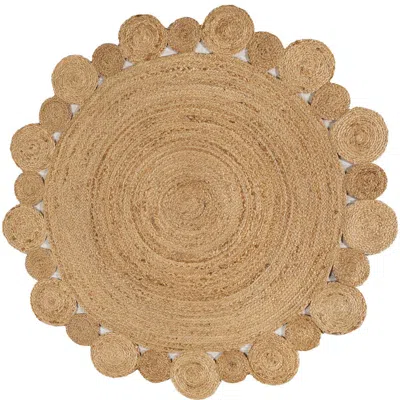 Jonathan Y Eden Round Natural Jute Hippie Circle Natural Round Area Rug