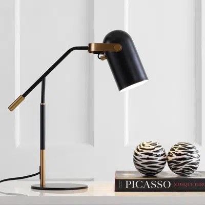 Jonathan Y Edison 19.25" Metal Led Task Lamp In Black