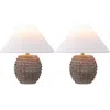 Jonathan Y Effie 18.25" Minimalist Scandinavian Ceramic/iron Hobnail Led Table Lamp