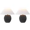 Jonathan Y Effie 18.25" Minimalist Scandinavian Ceramic/iron Hobnail Led Table Lamp In Multi