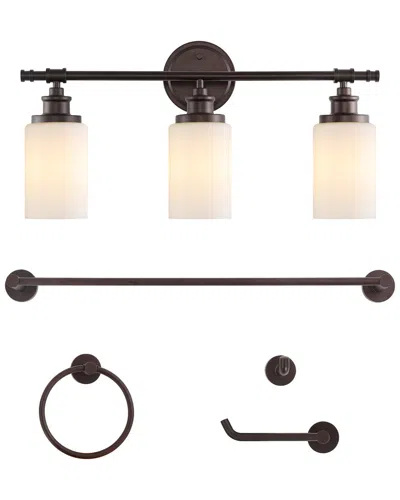 Jonathan Y Egan Vanity Light Set In Black