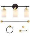 Jonathan Y Egan Vanity Light Set In Multi