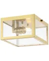 Jonathan Y Eleanor Flush Mount In Gold