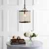 Jonathan Y Elena 10" Lantern Metal Led Pendant