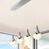 Jonathan Y Elena Teardrop 47" 4-light Modern Mid-century Iron/acrylic Integrated Linear Led Pendant