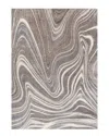Jonathan Y Eleni Contemporary Glam Abstract Marble Area Rug In Brown