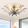 Jonathan Y Elisana 26" 4-light Contemporary Bohemian Iron/acrylic Led Semi Flush Mount